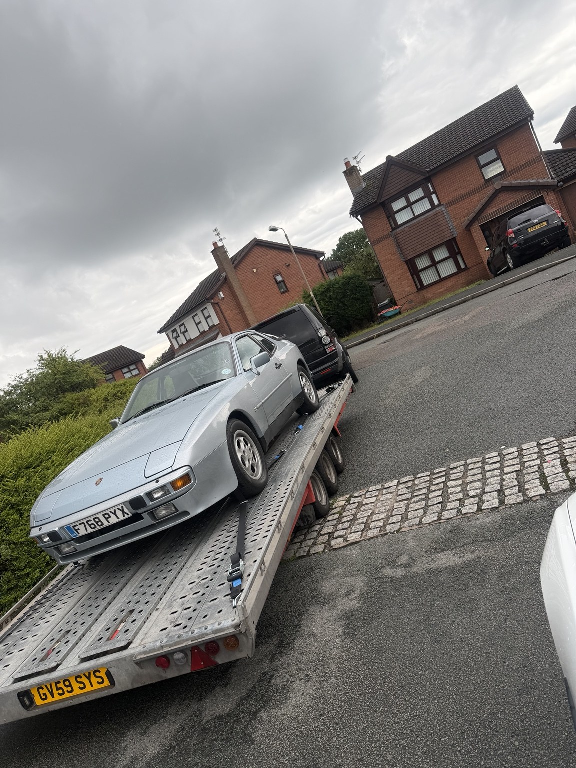 LP Recovery car transport on trailer